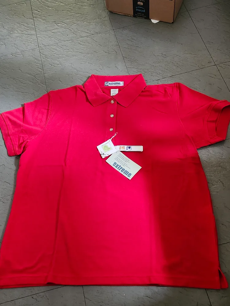 Extreme Ladies Red Polo Shirt - Size XXL thumbnail