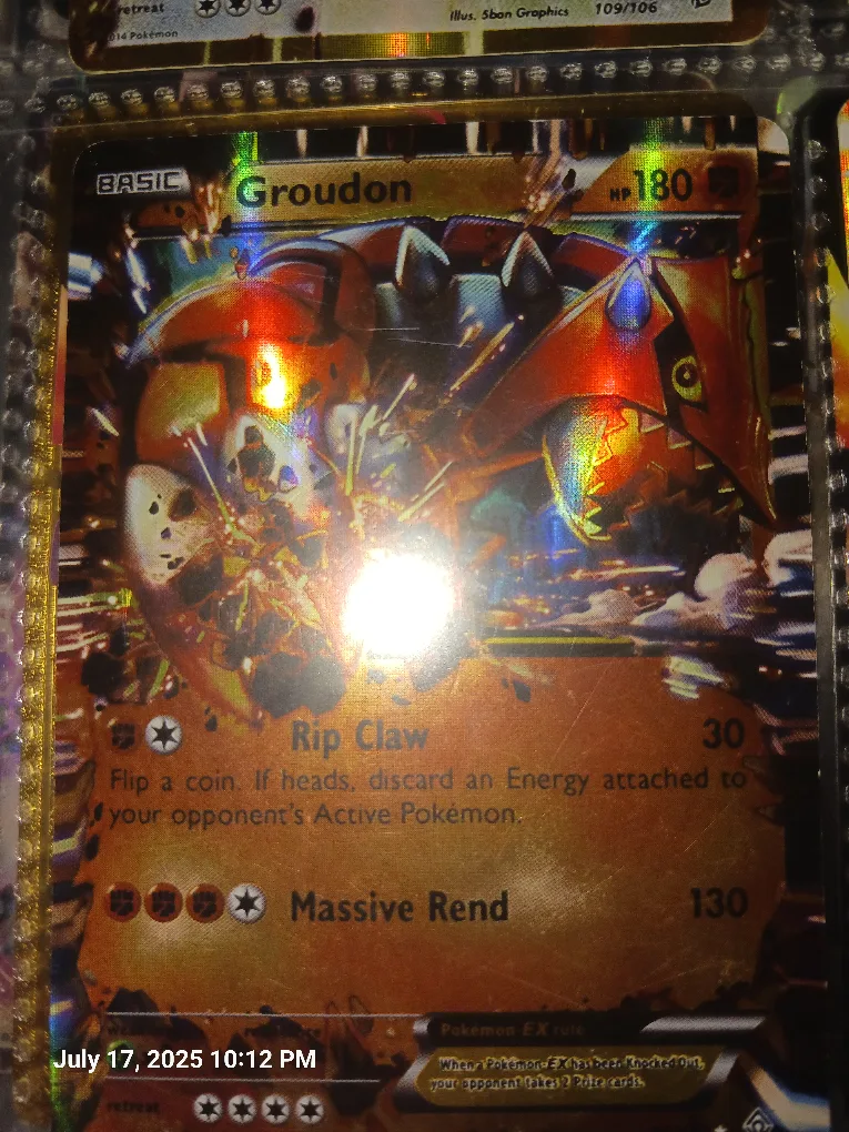 Groudon Pokemon EX Card thumbnail
