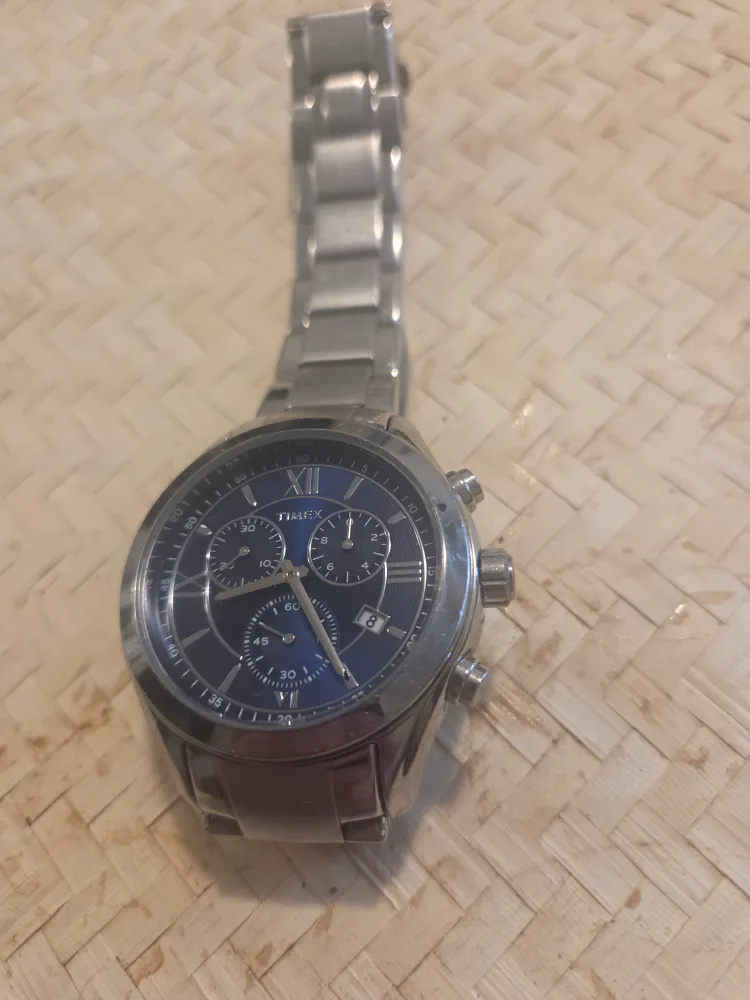 Timex Chronograph Blue Dial Watch thumbnail