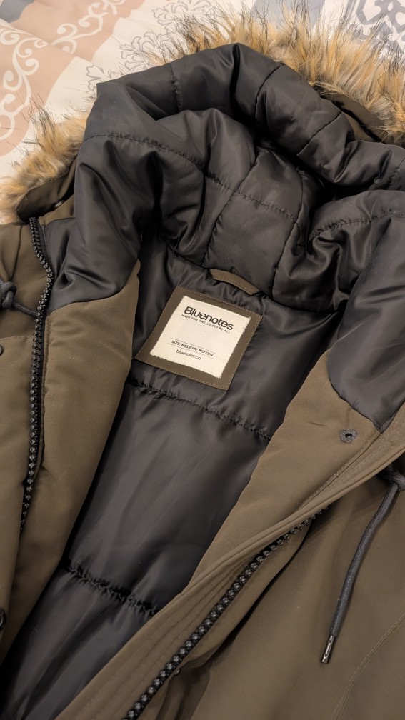 Bluenotes Olive Green Parka - Size Medium - photo 2