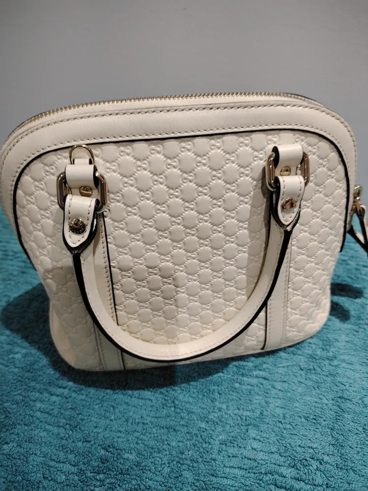 Gucci Micro Guccissima Dome Bag - Off White image indicator(6)