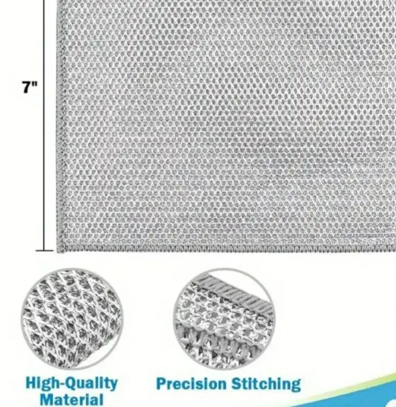 🇨🇦6 new Silver Mesh Cleaning Cloths - 7 inch image indicator(4)