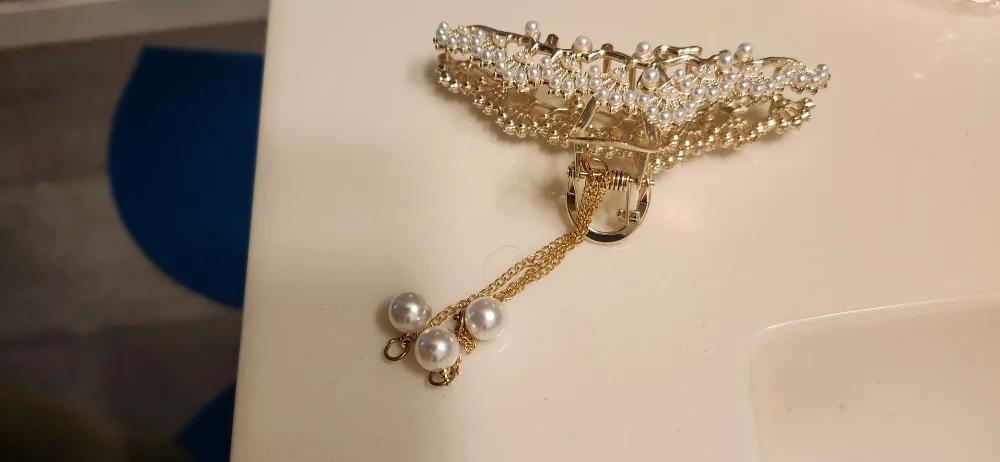 Hair Claw Clip Set - Elegant Pearl & Floral Designs thumbnail