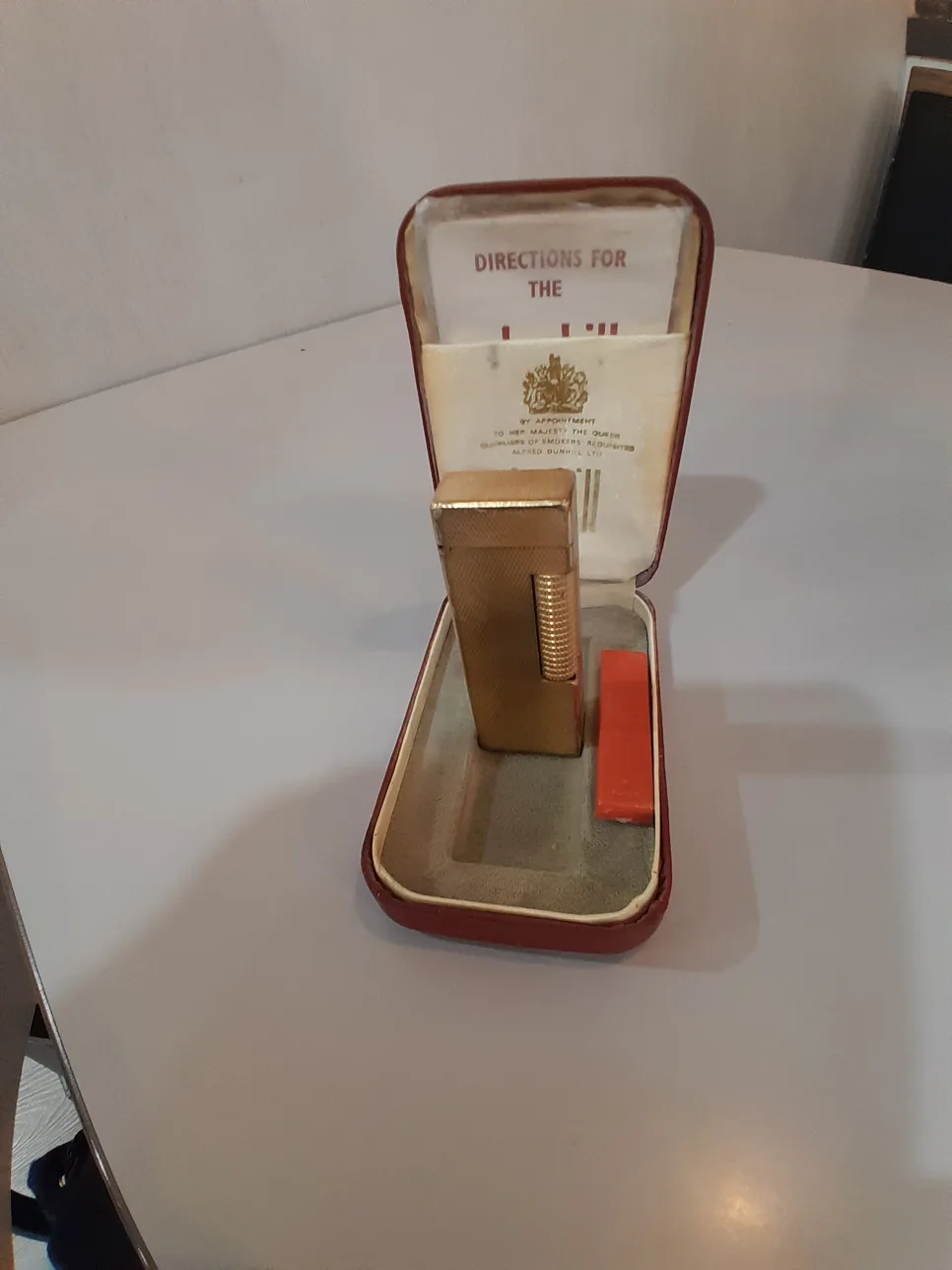 Dunhill  Alfred  Gold Gas Lighter  Vintage thumbnail