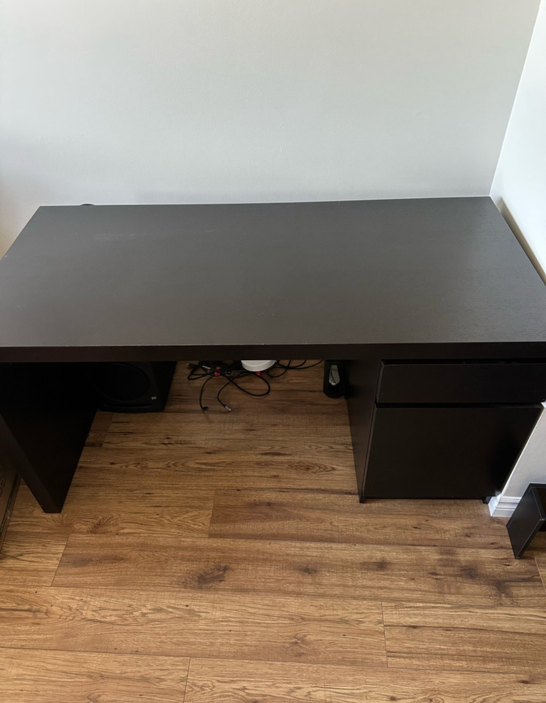 IKEA Malm Desk, Black-Brown, 140x65cm