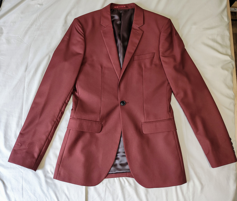 Topman Burgundy Suit plus tie