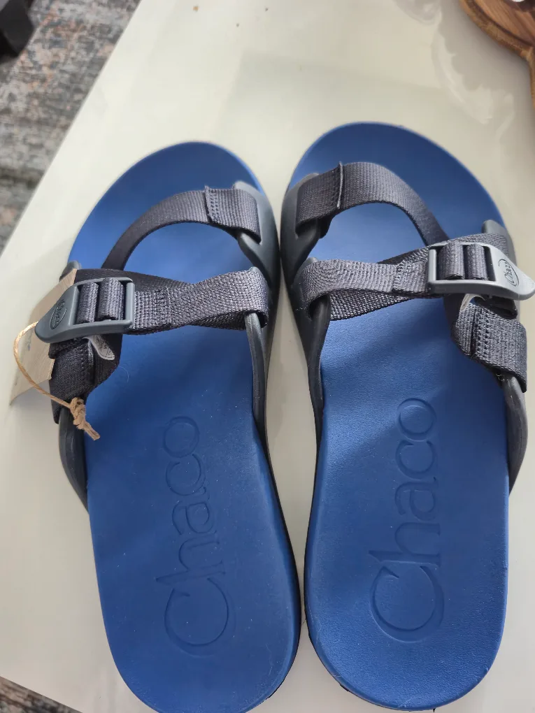 Chaco Chillos Slides - Size 9 - Blue/Black - New in Box thumbnail