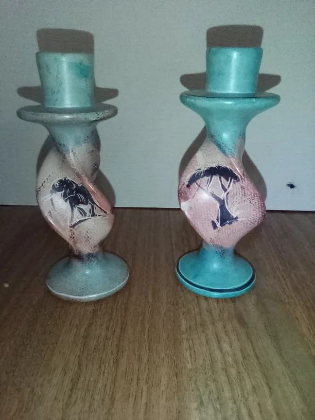 Pair of Decorative Candle Holders thumbnail