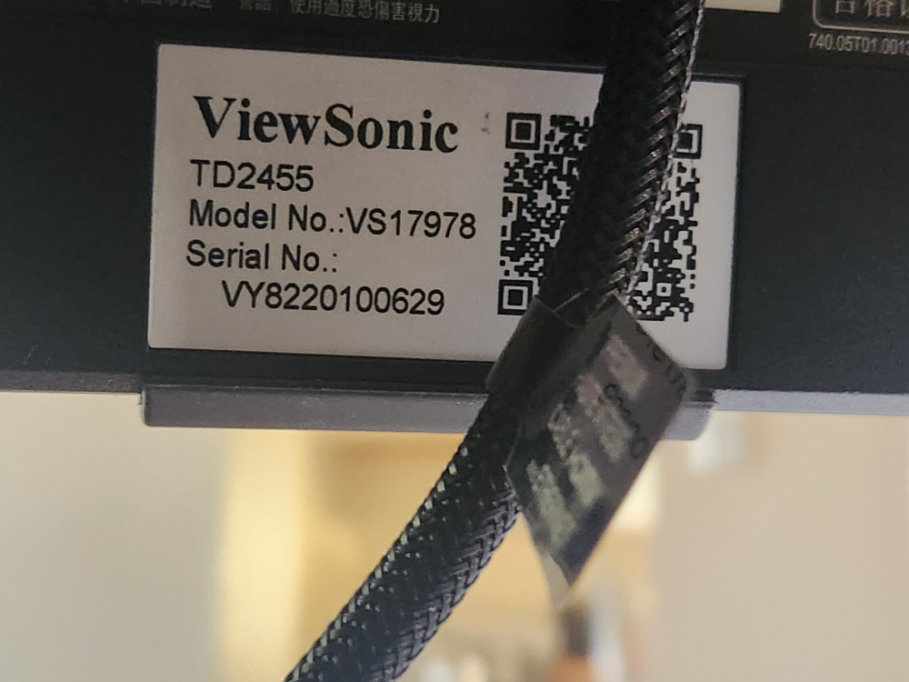 ViewSonic TD2455 Monitor Touchscreen - photo 2