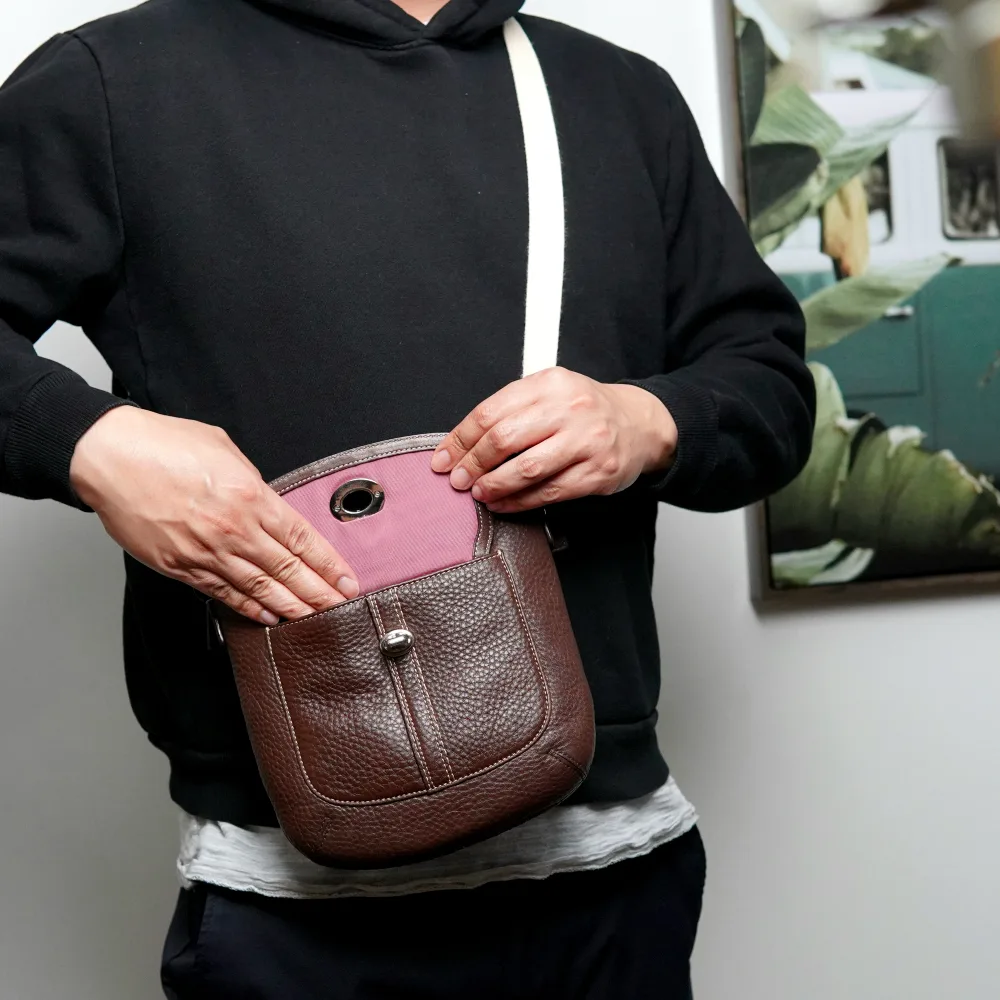 Coach Brown Leather Crossbody Bag image indicator(8)