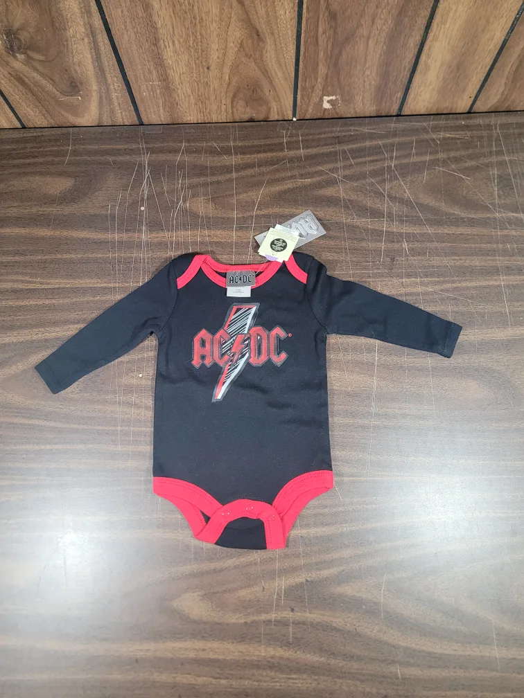 AC/DC Baby Onesie 3-6M - New with Tags! thumbnail