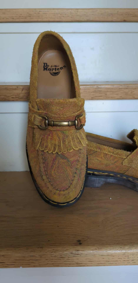 Dr. Martens Adrian Snaffle Marbled Suede Tassel Loafers - photo 2