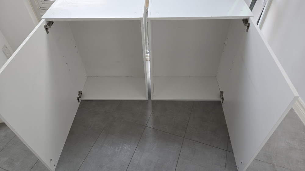Ikea White wood Cabinets with Doors - photo 2