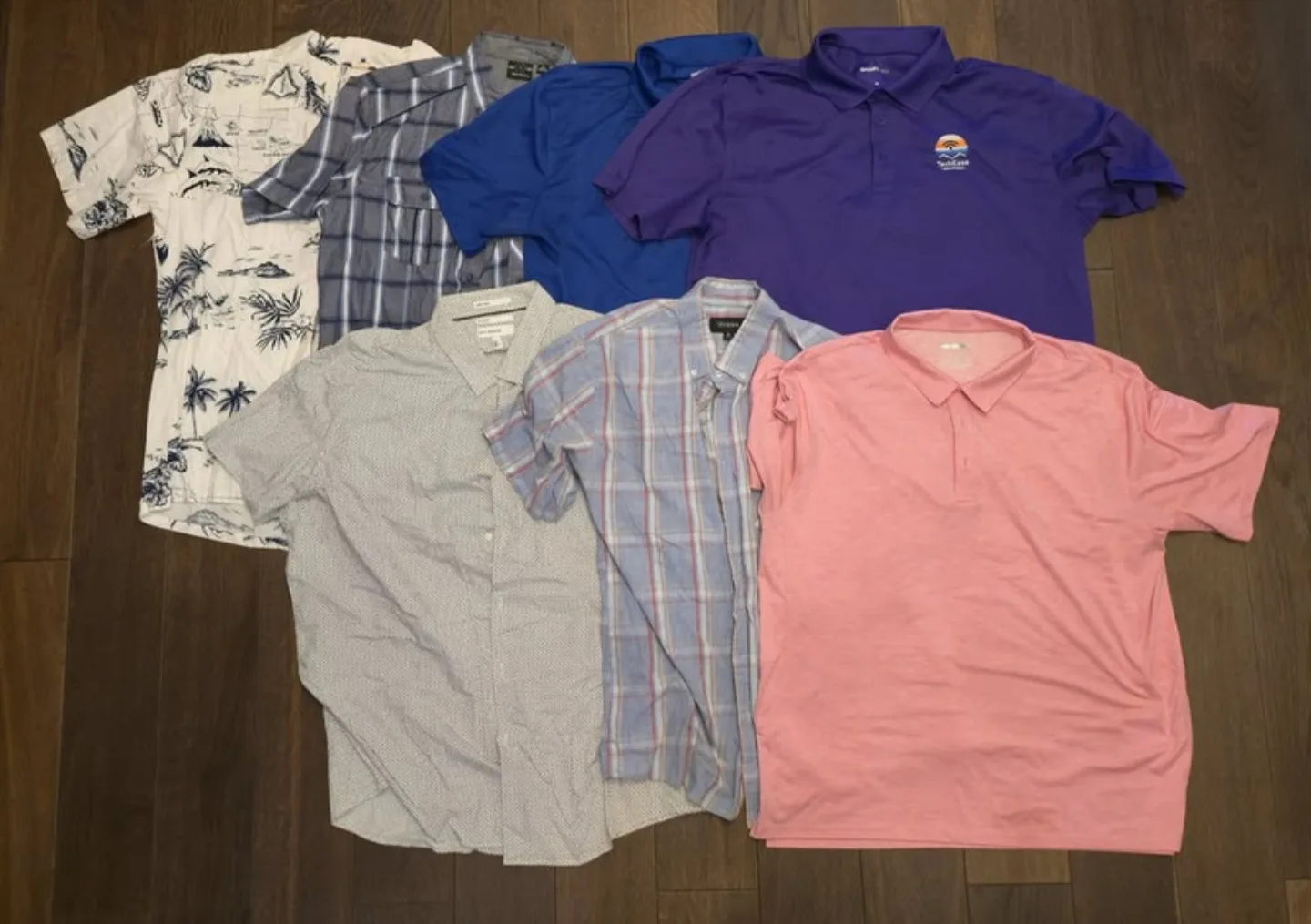 7 XL Men’s Polo Shirts – Mixed Colours & Patterns thumbnail
