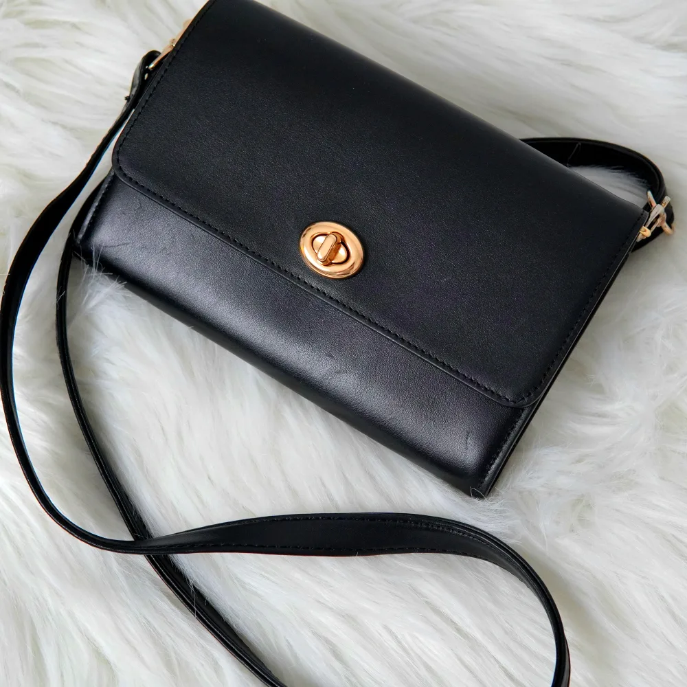 Coach Black Leather Crossbody Bag