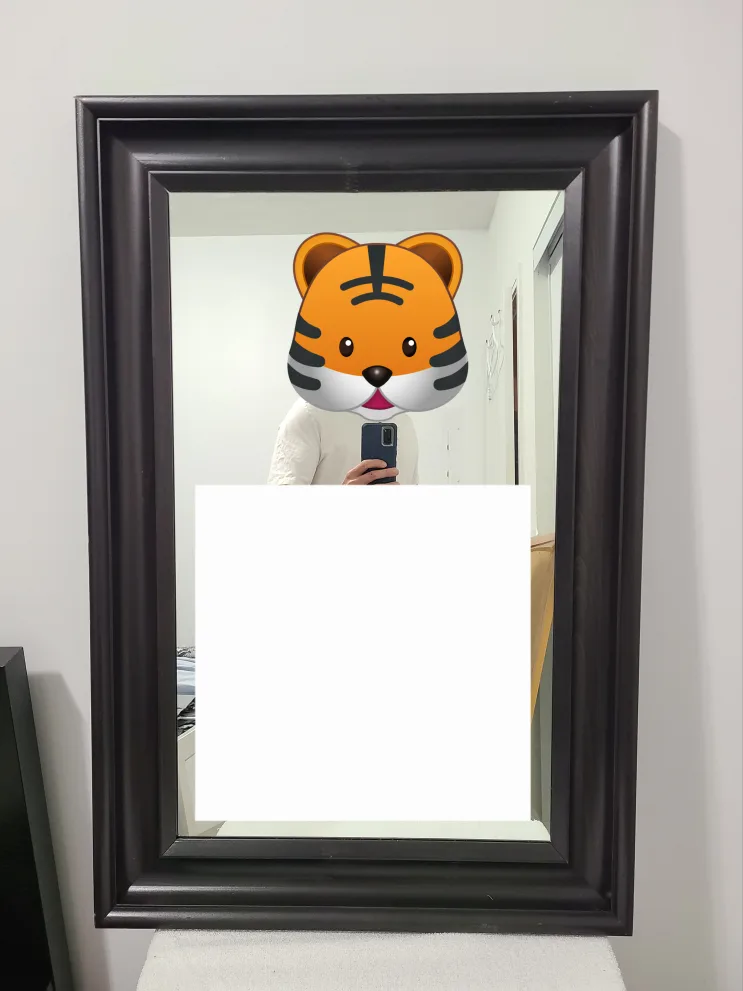 IKEA Hemnes Mirror and Square Metal Frame Mirror thumbnail