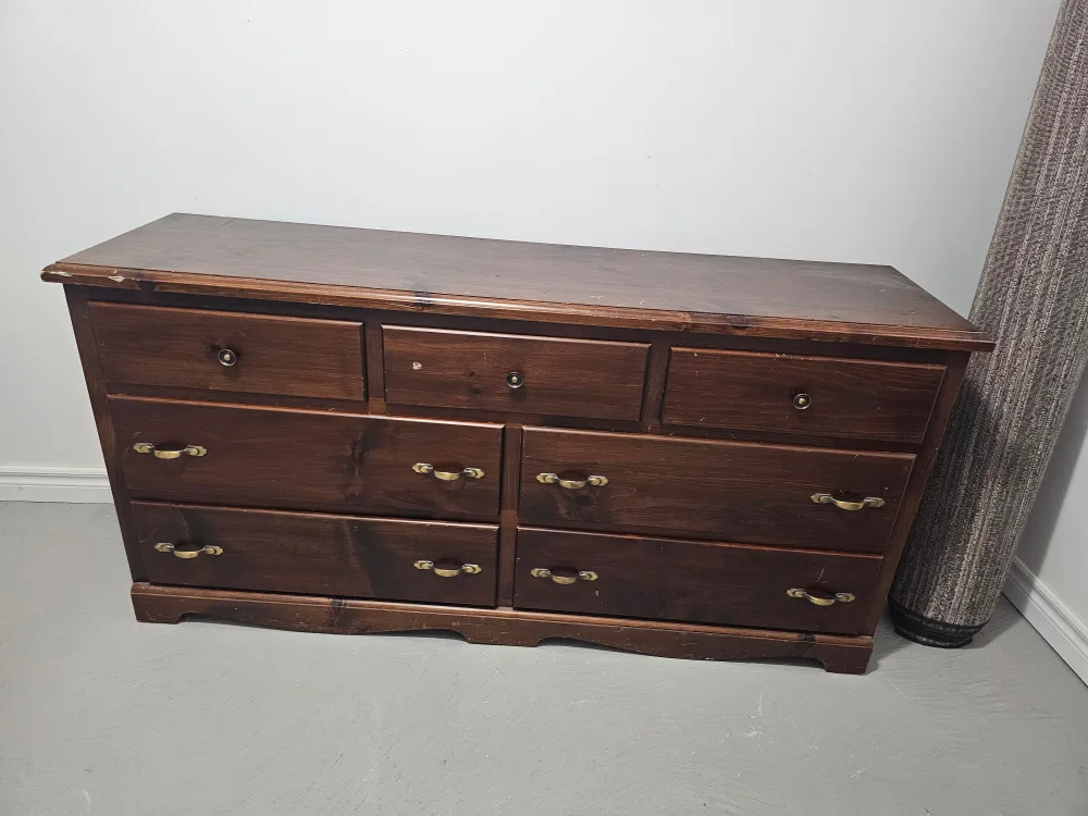 Brown Wood Dresser thumbnail