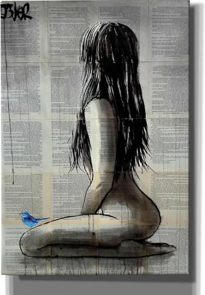 Bluebird Whisper Canvas Art – 18"x26" thumbnail