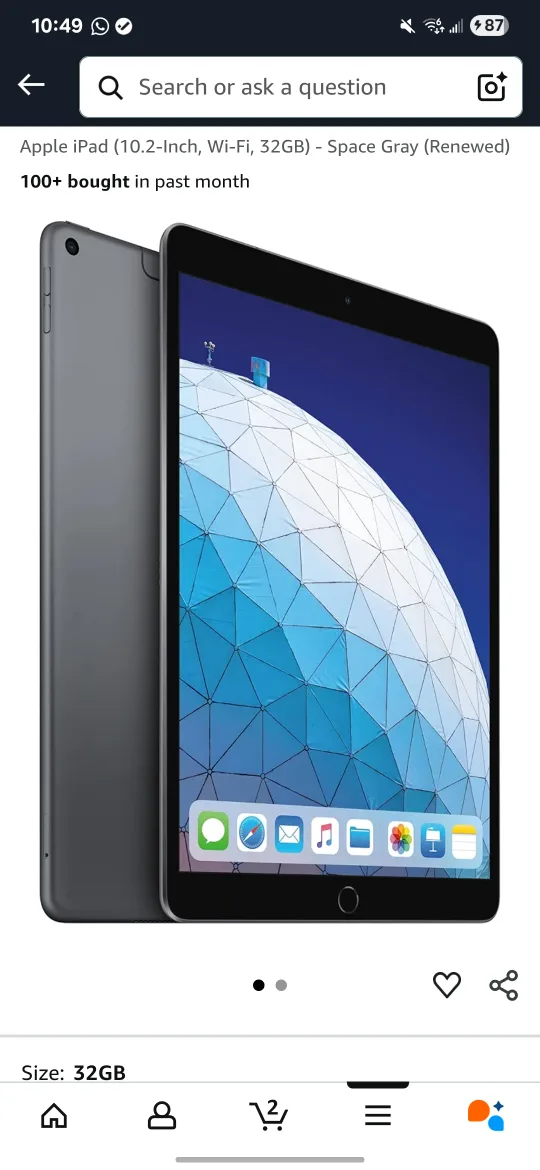 iPad (7th generation) with Keyboard Case image indicator(6)