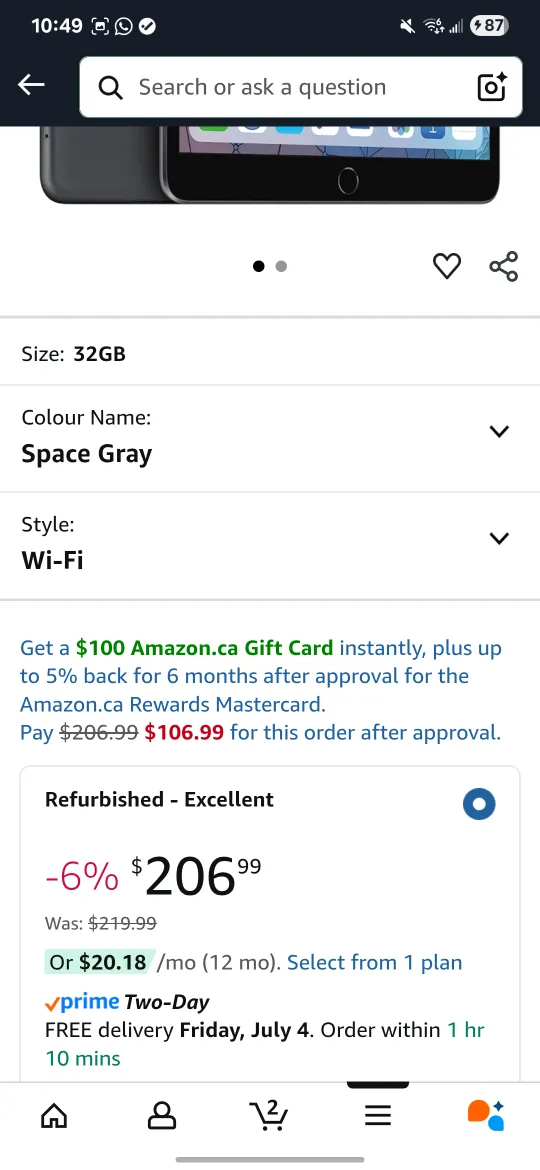 iPad (7th generation) with Keyboard Case image indicator(7)