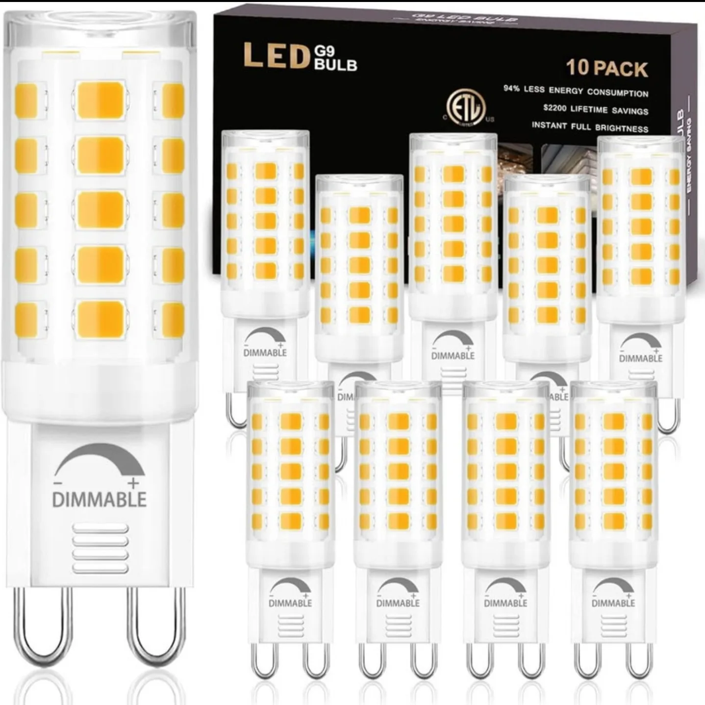 G9 LED Light Bulbs – 3000K Warm White – 6-Pack thumbnail