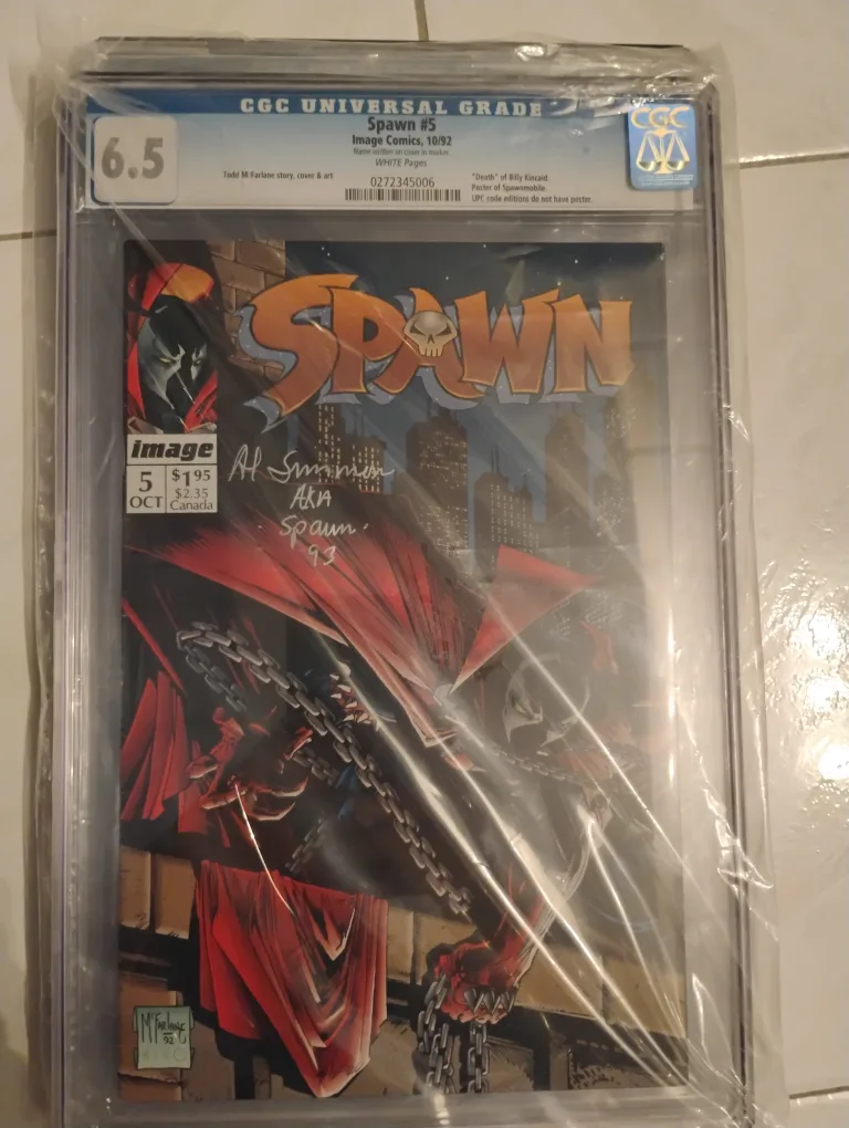 Spawn 5 Image Comics October 1992 Graded CGC 6.5 Comic Book thumbnail