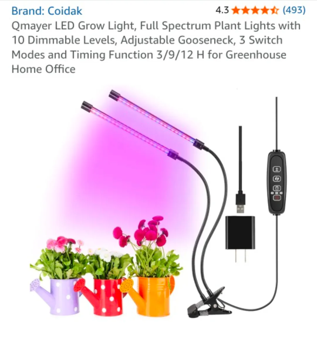 Second piece of Qmayer LED Grow Light image indicator(2)