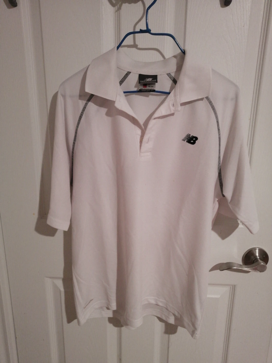 moving sale!!  New Balance White Polo Shirt - Size S