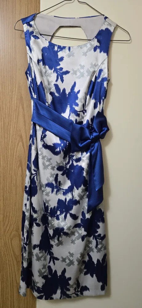 Le Chateau Floral Print Dress with Belt thumbnail
