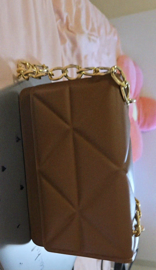 Brown Quilted Chain Bag - photo 2