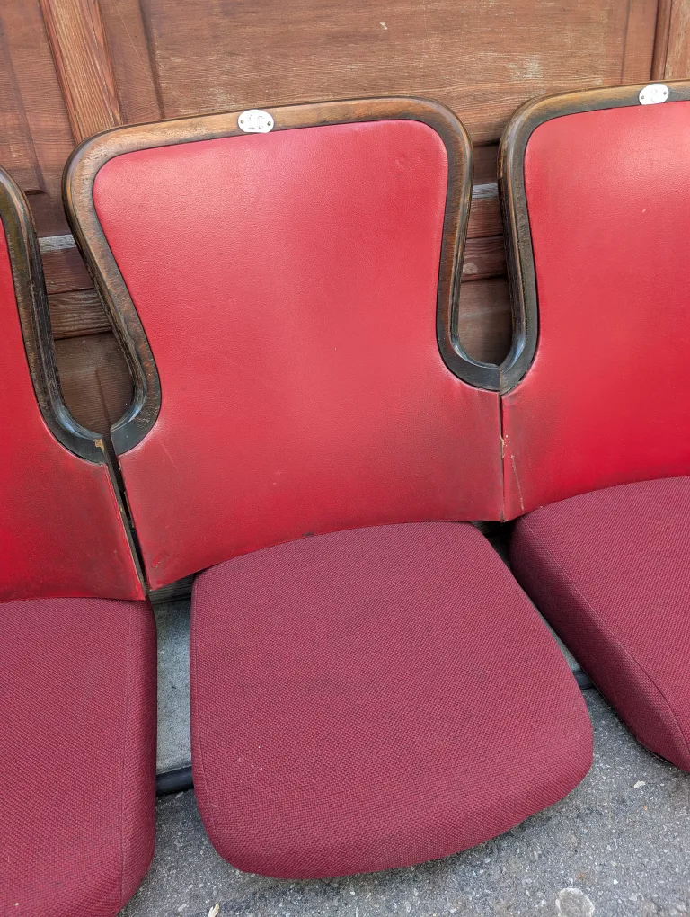 Vintage Theatre Seats - Set of 5 thumbnail