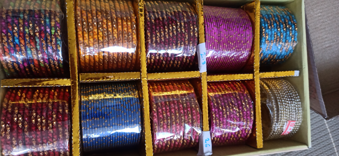 Set of colourful bangles