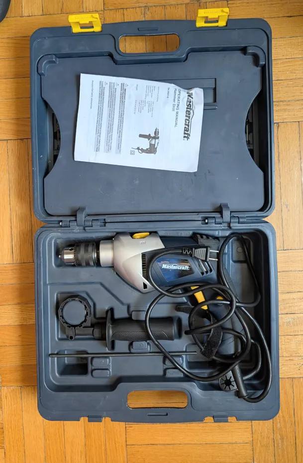 Mastercraft Corded Hammer Drill Kit, 100-pc image indicator(3)