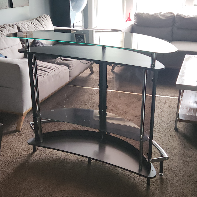 Home Bar with Glass Top & Seating - photo 2