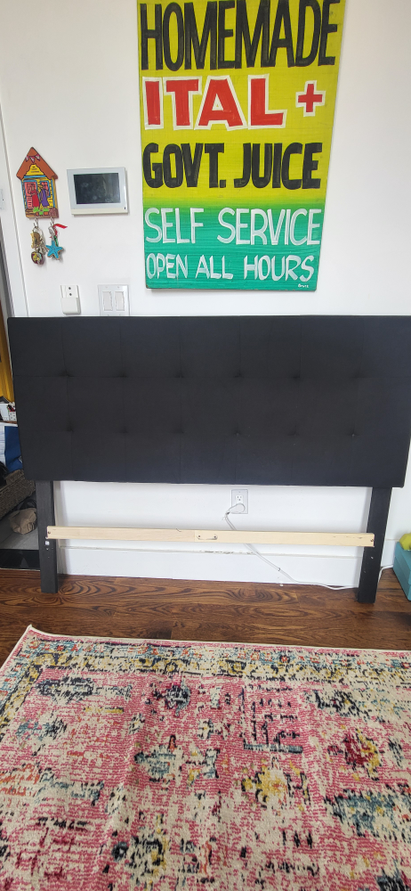 Black Tufted Headboard