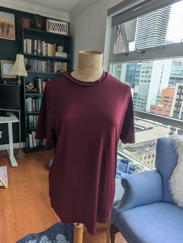 Athletic Burgundy T-Shirt thumbnail