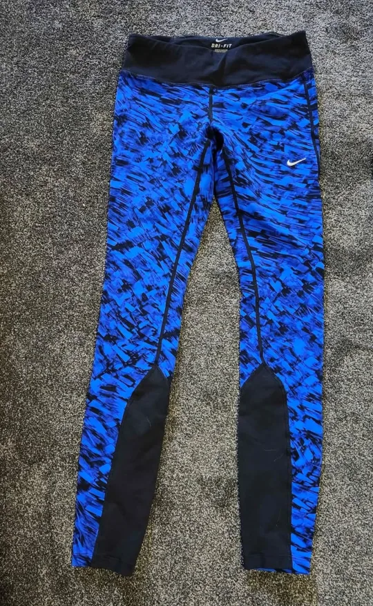 Nike Dri-Fit Blue/Black Leggings thumbnail