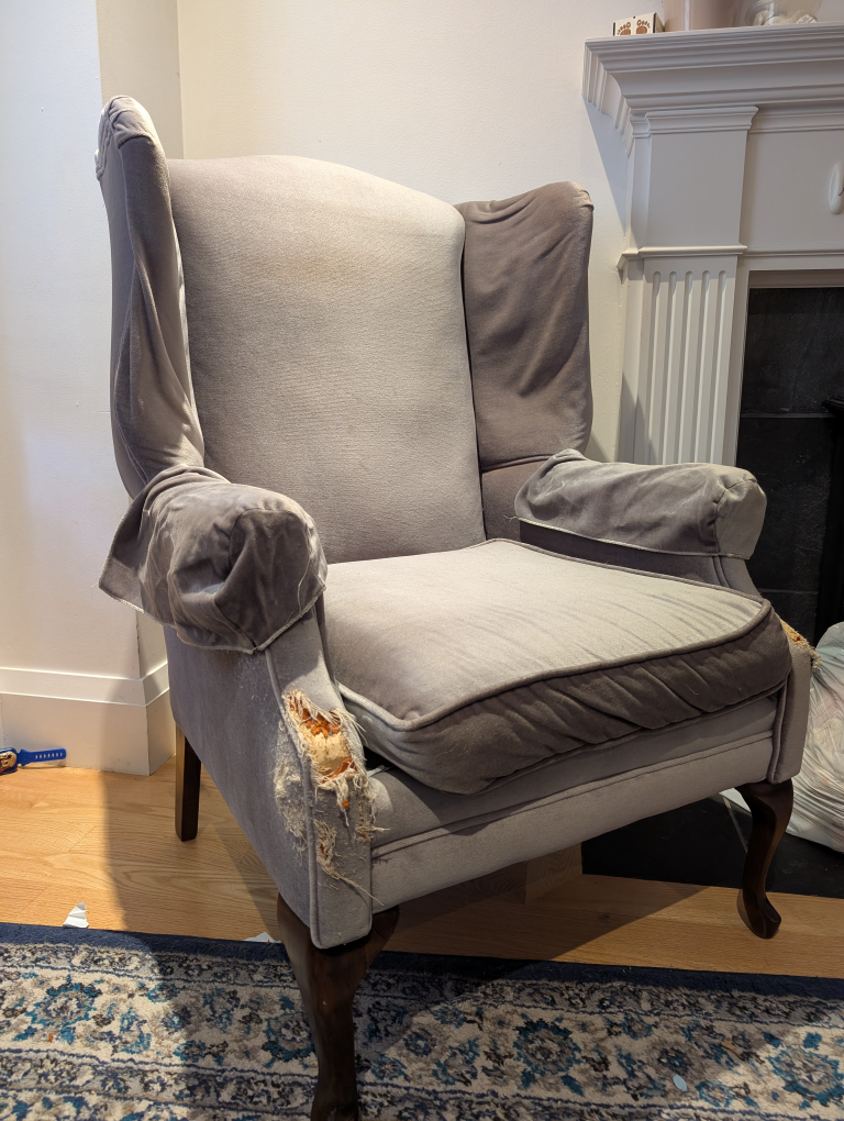 Wingback Chair - Damaged
