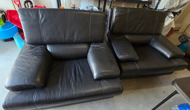 Genuine Leather Sofa - 2 Single Seats thumbnail