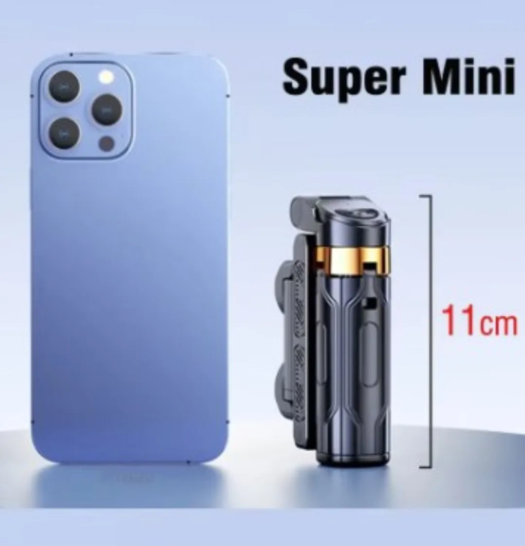 Selfie Stick Portable Phone Holder Shooting Aid Bluetooth Remote image indicator(4)