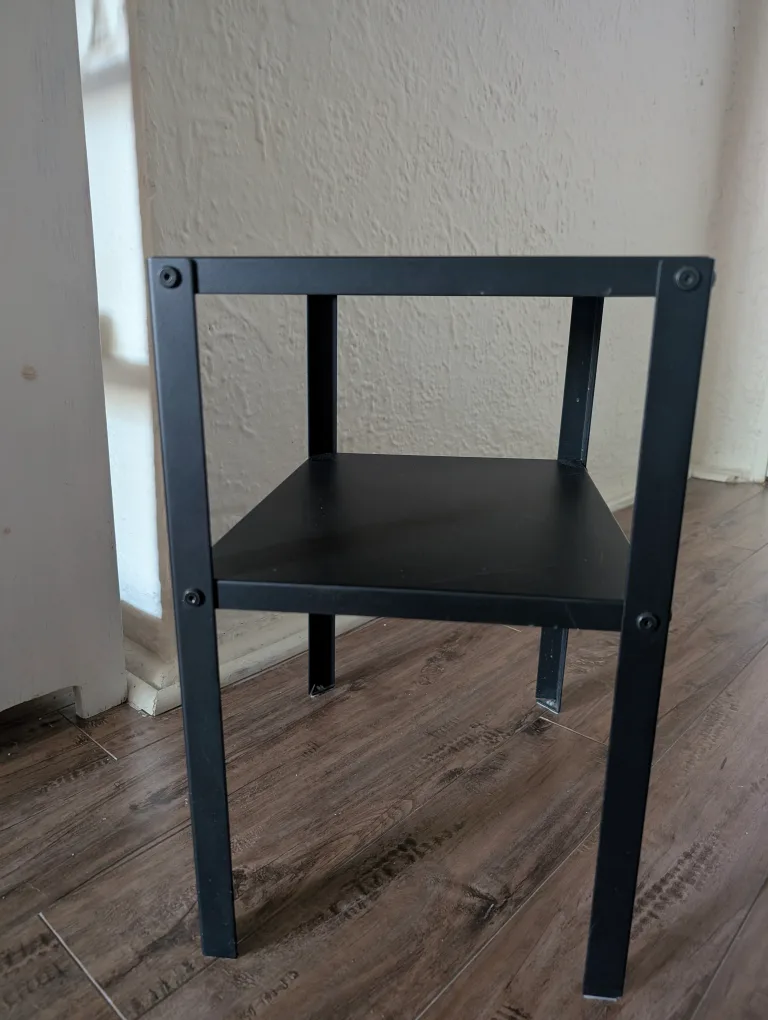 Ikea KNARREVIK  Black Nightstand image indicator(2)