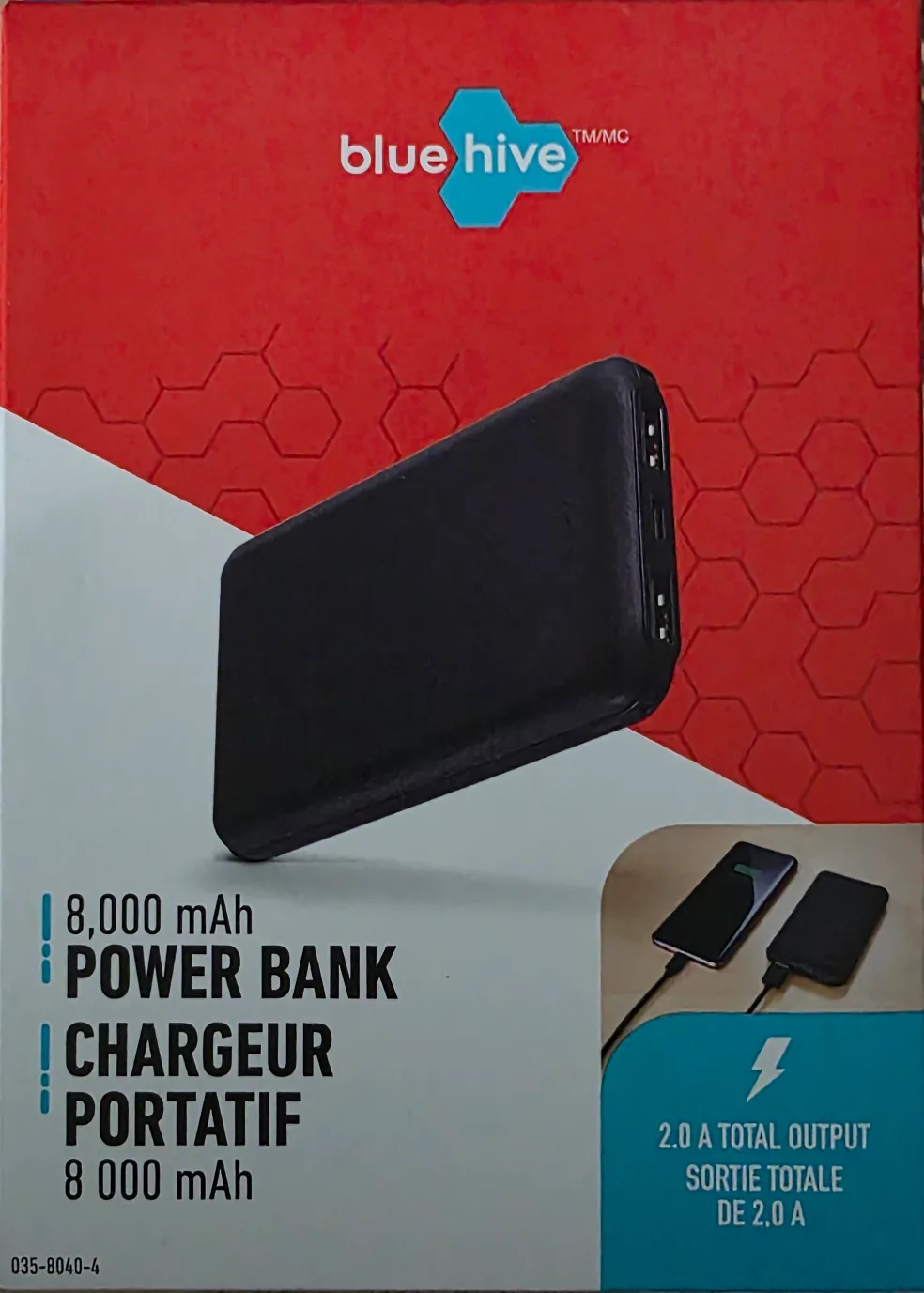 Blue Hive 8,000 mAh Power Bank - New thumbnail