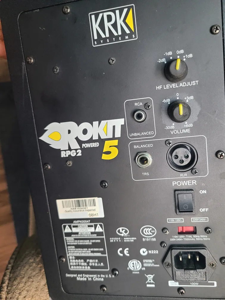 2 KRK Rokit 5 RPG2 Powered Studio Monitor image indicator(5)