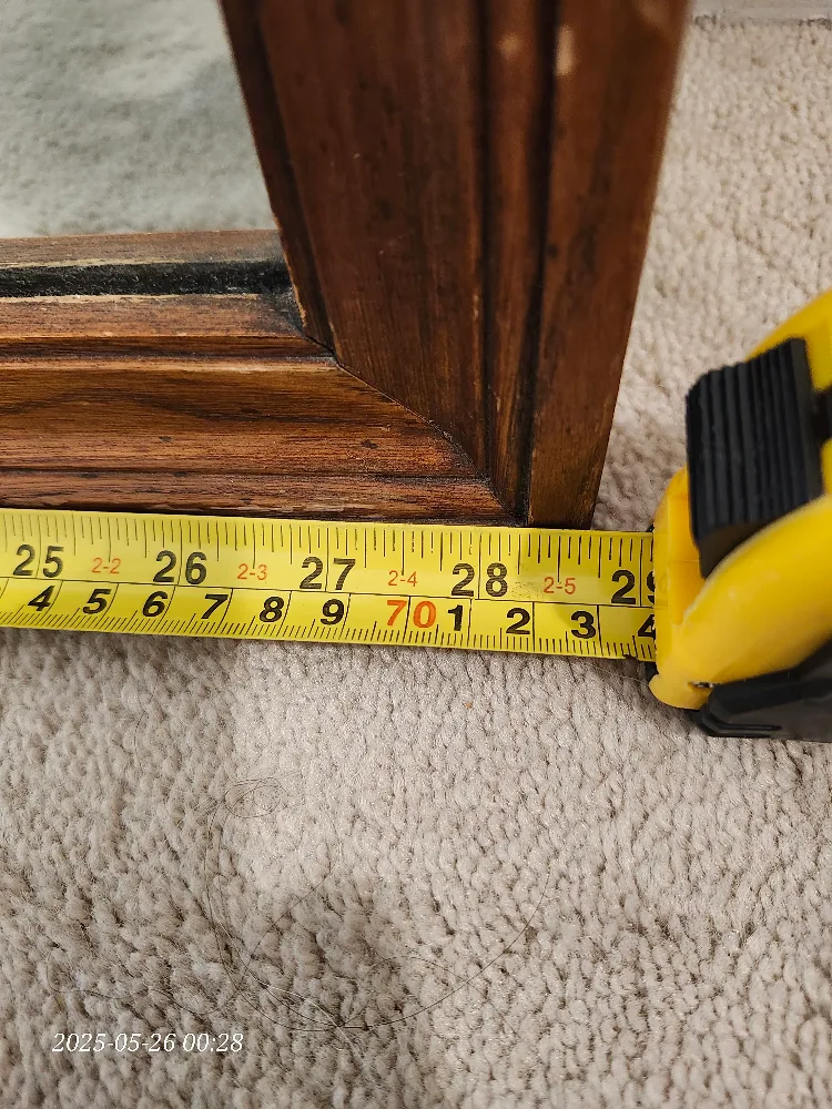 Vintage Wooden Framed large Mirror image indicator(5)