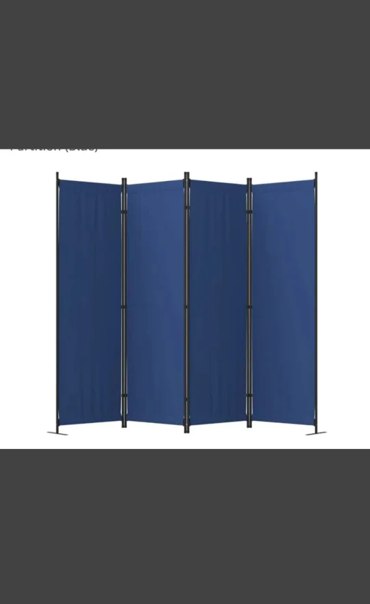 (Free Delivery) New still in Box Blue Foldable Room Divider thumbnail
