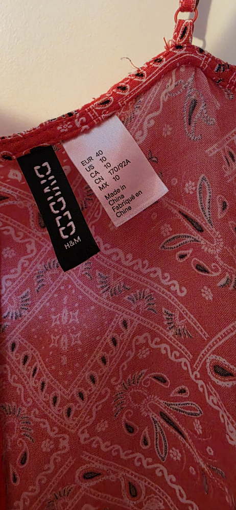H&M Divided Red Dress - Size 10 - photo 3