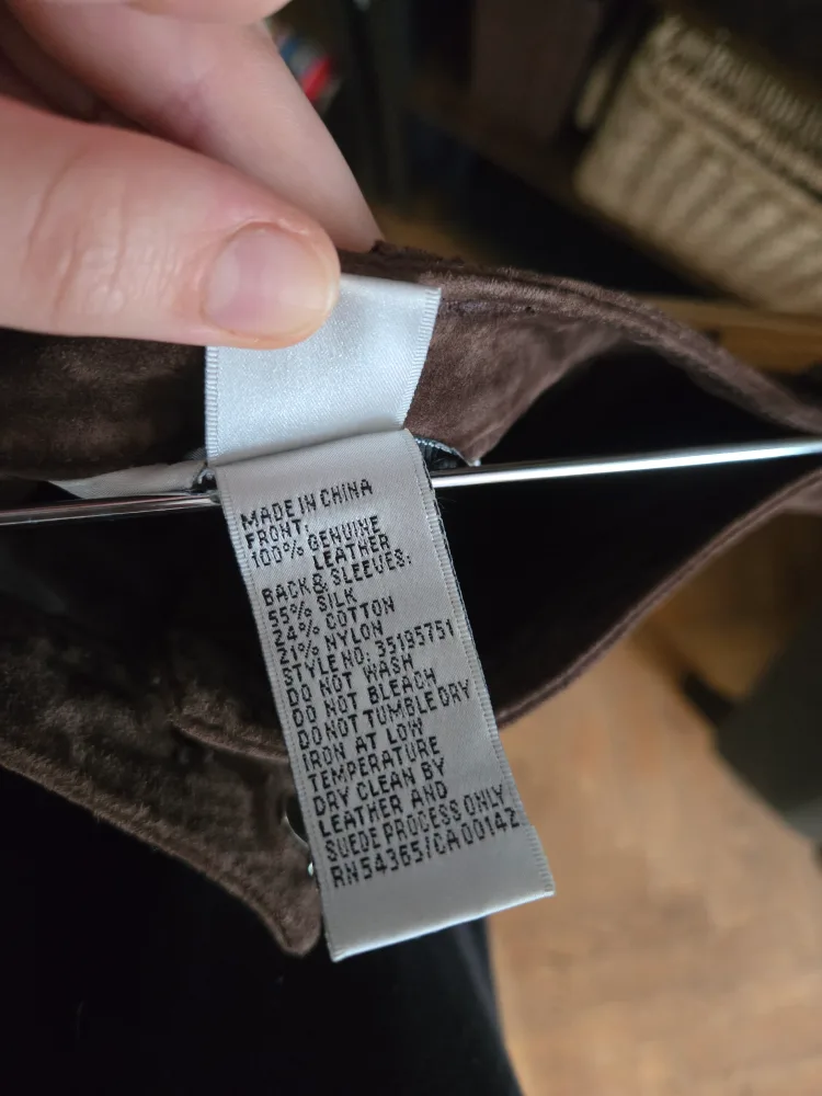 Vintage Genuine Leather Suede Skirt image indicator(4)