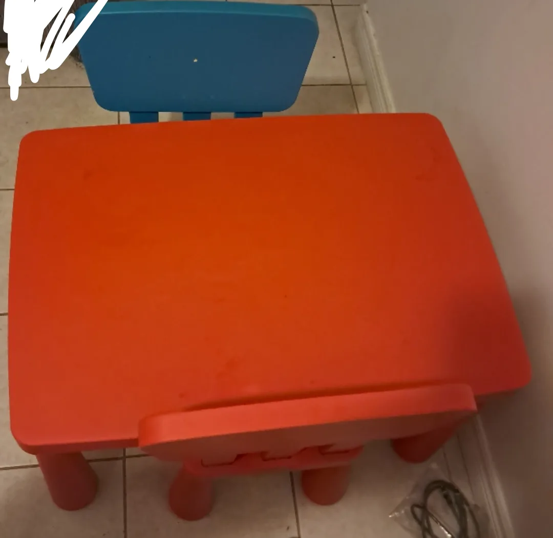 Kids Table and Chair Set - Red and Blue image indicator(4)