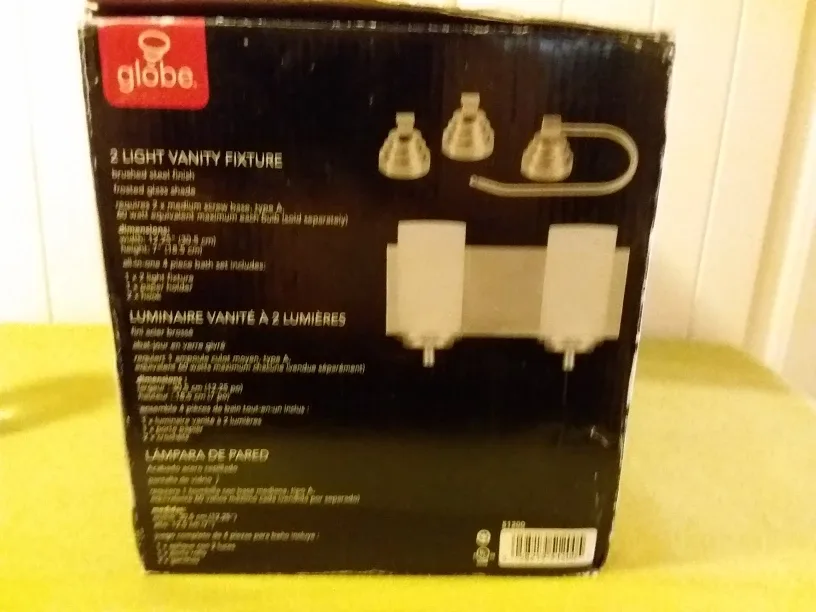 🆕 Globe Marcella 2-Light Vanity Fixture 💡💡 🆕 image indicator(2)