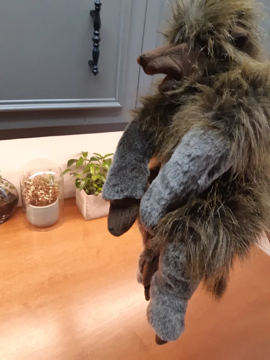 Folkmanis baboon hand puppet image indicator(2)